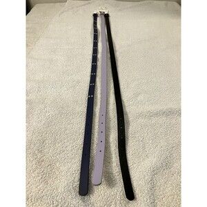 Cat & Jack Girls 3-Pack Multicolor Belts - Size Medium Back to School Attire